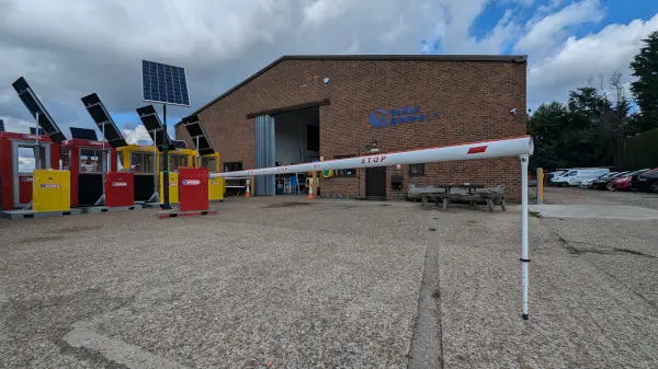 SOSEC 200+ solar powered barrier.
