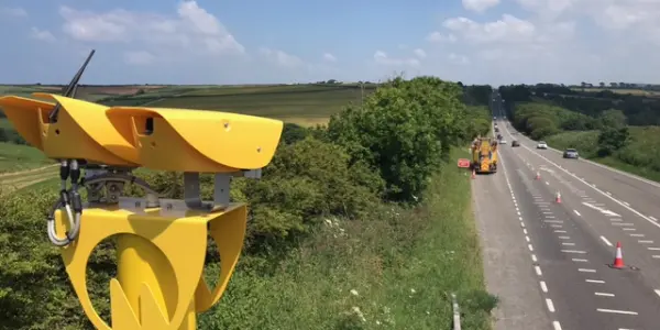 fixed speed enforcement camera on road networks.