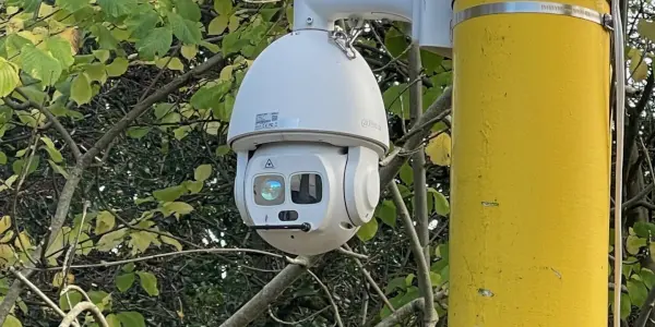 temporary highways cctv on mast
