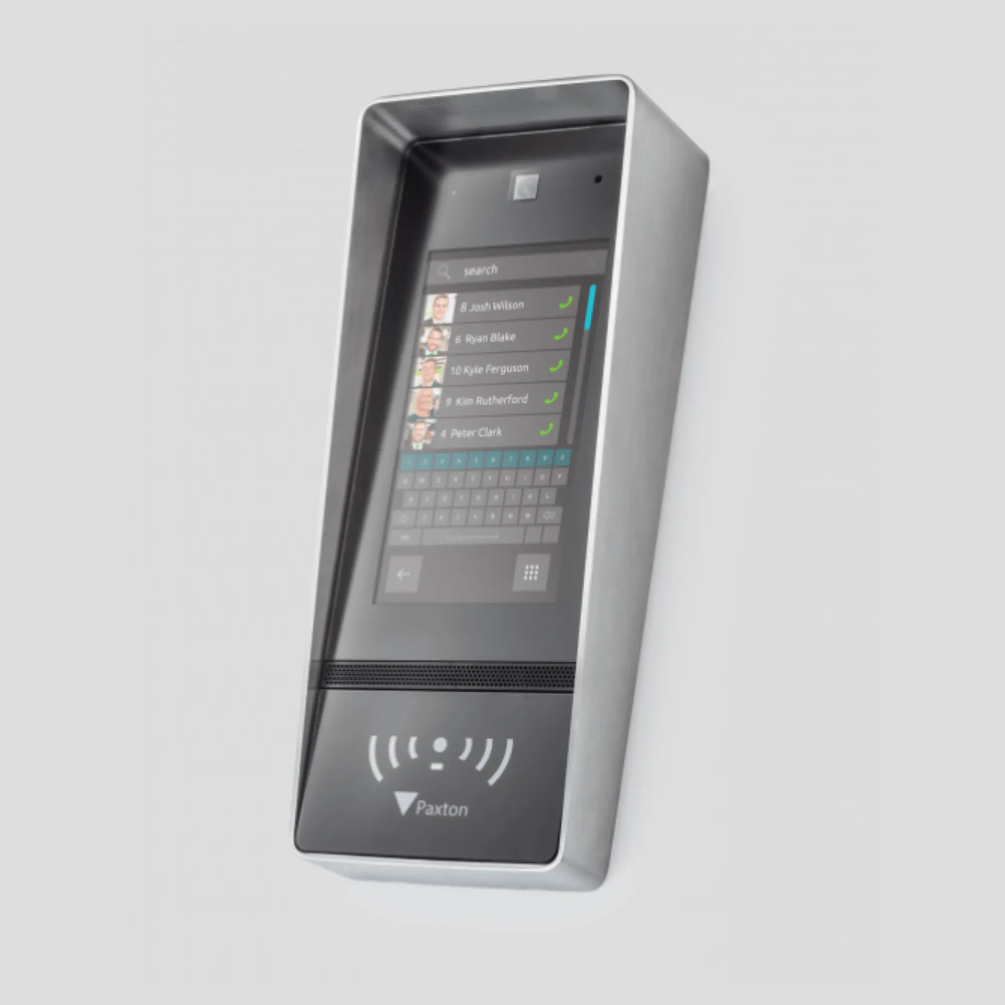 Fob system with screen, integrates with camera and security systems.